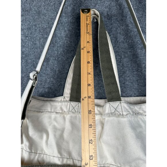 Thirty One Retro Metro Canvas Tote Bag Crossbody Natural Butterfly Boho Indie - Picture 9 of 16